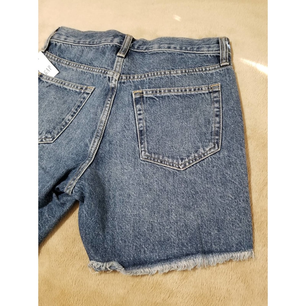 GAP NWT Women's Shorts Boyfriend Denim Stretch Jeans Size 00 / 24 Color … - Picture 9 of 11